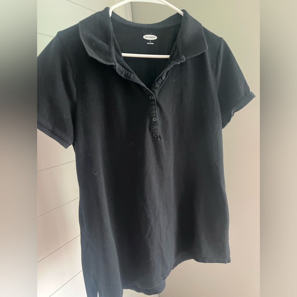 Old Navy black polo size L